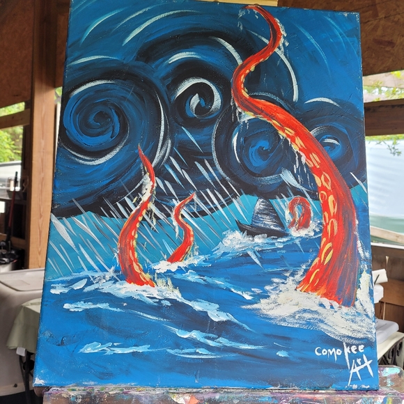 Kraken original painting